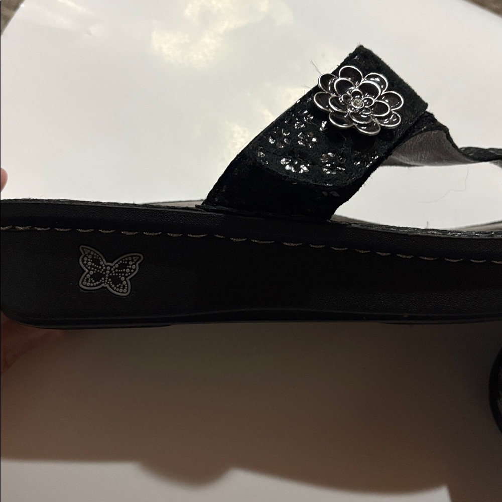 Alegria Black Women's Sandals - Picture 4 of 11